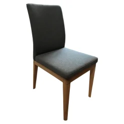 Stuhl CASA-SONO Kernbuche Massiv Geölt Stoff Wollfitz 3701 Schoko Braun