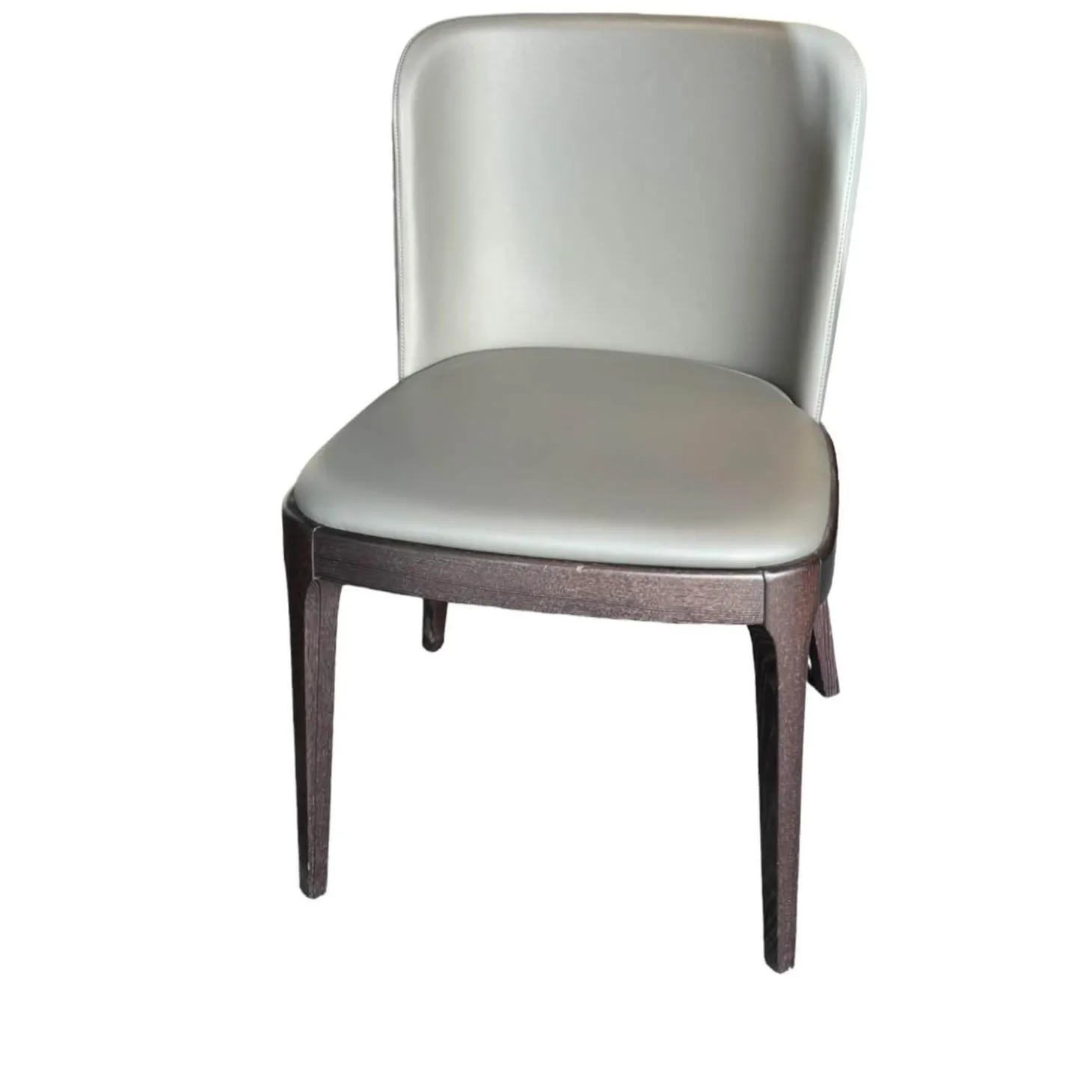 Stuhl Cattelan Italia Magda Couture Leder Smoke 952 Grau