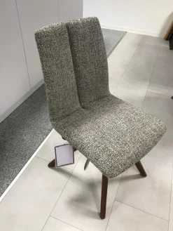 Stuhl Concert Colin Bezug Stoff Würzburg Anthrazit 4 Fußgestell Nussbaum Massiv Geölt