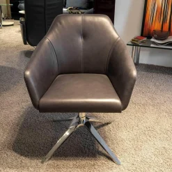 Stuhl DS 279/101 Leder Touch Umbra 02 Braun