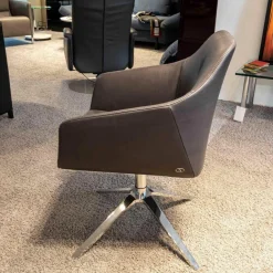 Stuhl DS 279/101 Leder Touch Umbra 02 Braun