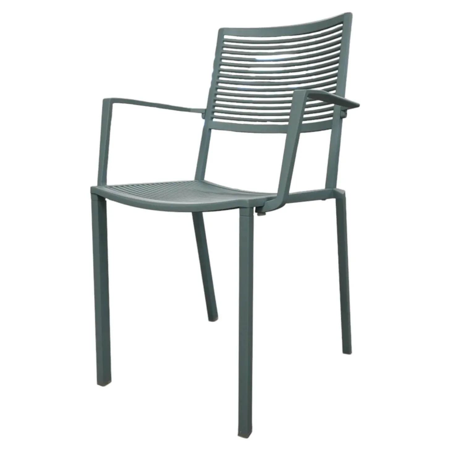 Stuhl Easy Outdoor Aluminium Pulverbeschichtet Pastellblau