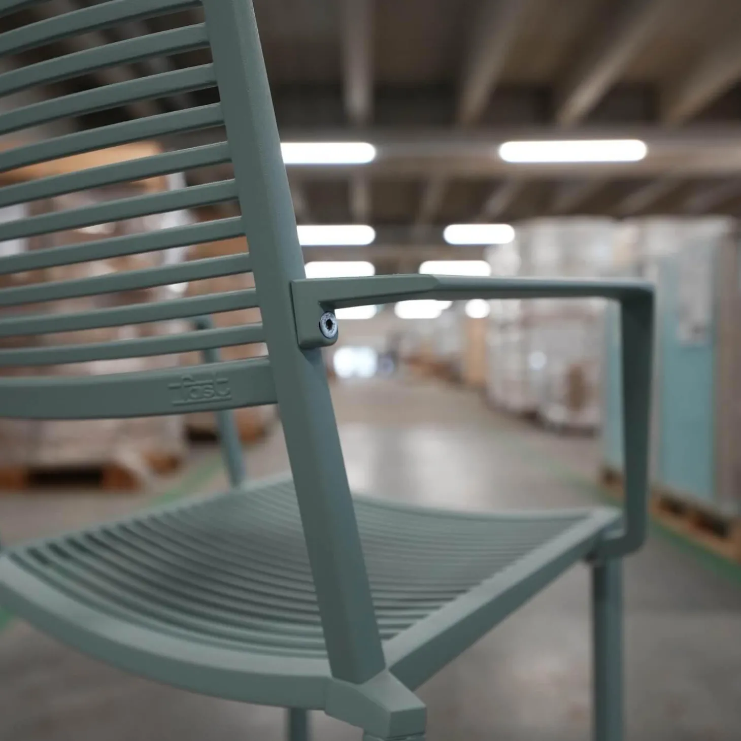 Stuhl Easy Outdoor Aluminium Pulverbeschichtet Pastellblau