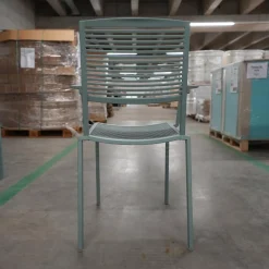 Stuhl Easy Outdoor Aluminium Pulverbeschichtet Pastellblau