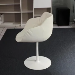 Stuhl Flow Chair Mit Armlehnen Bezug Stoff Londra 01 Creme Drehgestell Mit Tellerfuß