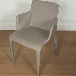 Stuhl Gio Leder Torro Stone mit Armlehnen