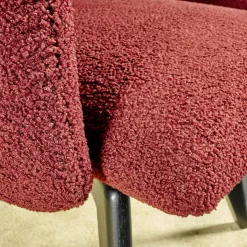 Stuhl Heaven Dining XL Stoff Lucie BW1788-111 Rot Holzuntergestell