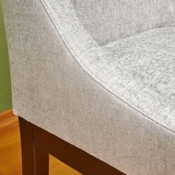 Stuhl Leona Stoff Khai JAB 1023 094 Grau Gestell Eiche Schwarz Gebeizt