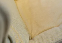 Stuhl Leya Wingchair Stoff Lopi Biscuit Drahtgestell Schiefergrau Pulverbeschichtet