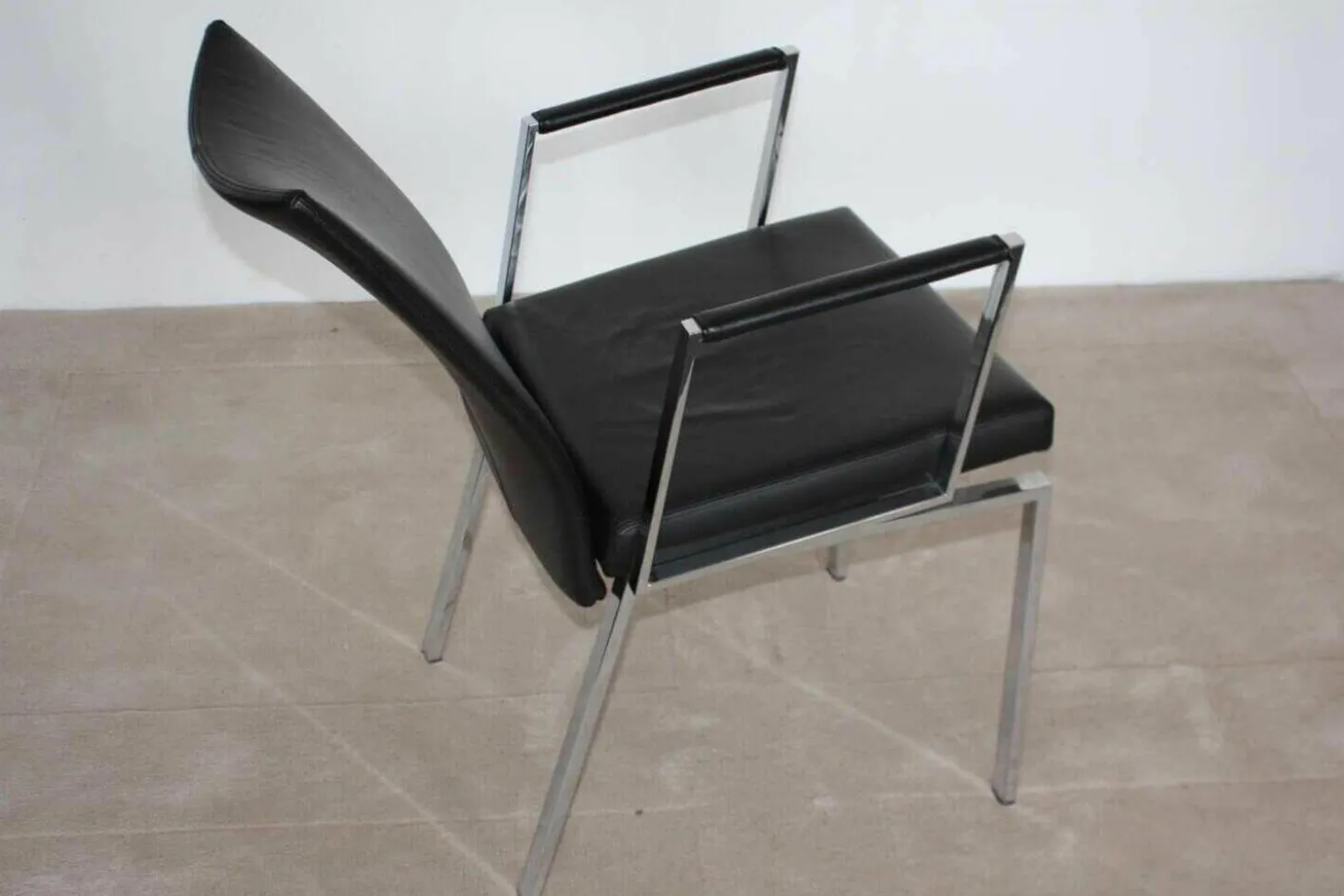 Stuhl Linus 2011-1 Leder 1 Schwarz