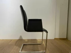 Stuhl Lynn S AL B105 Leder Donna Grey 7000 Gestell Verchromt