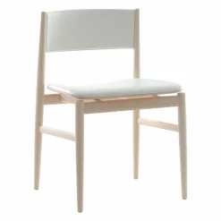 Stuhl Neve Leder Pelle P11-001 Gestell Eschenholz Natur W36