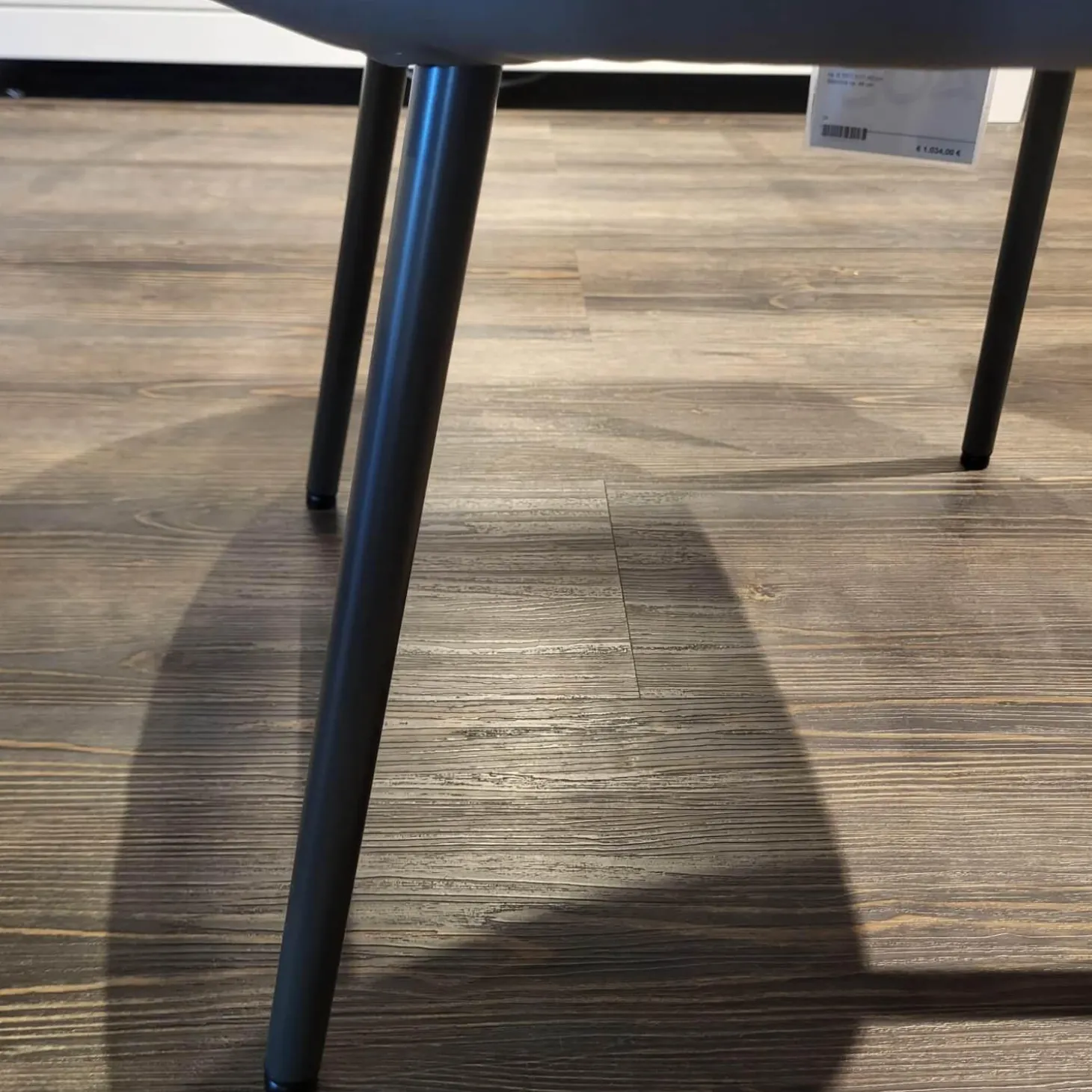 Stuhl Noa 690 Rolf Benz Stoff Hell Steingrau Rückschale mit Armteil Leder Mittel Quarzgrau Gestell Umbragrau