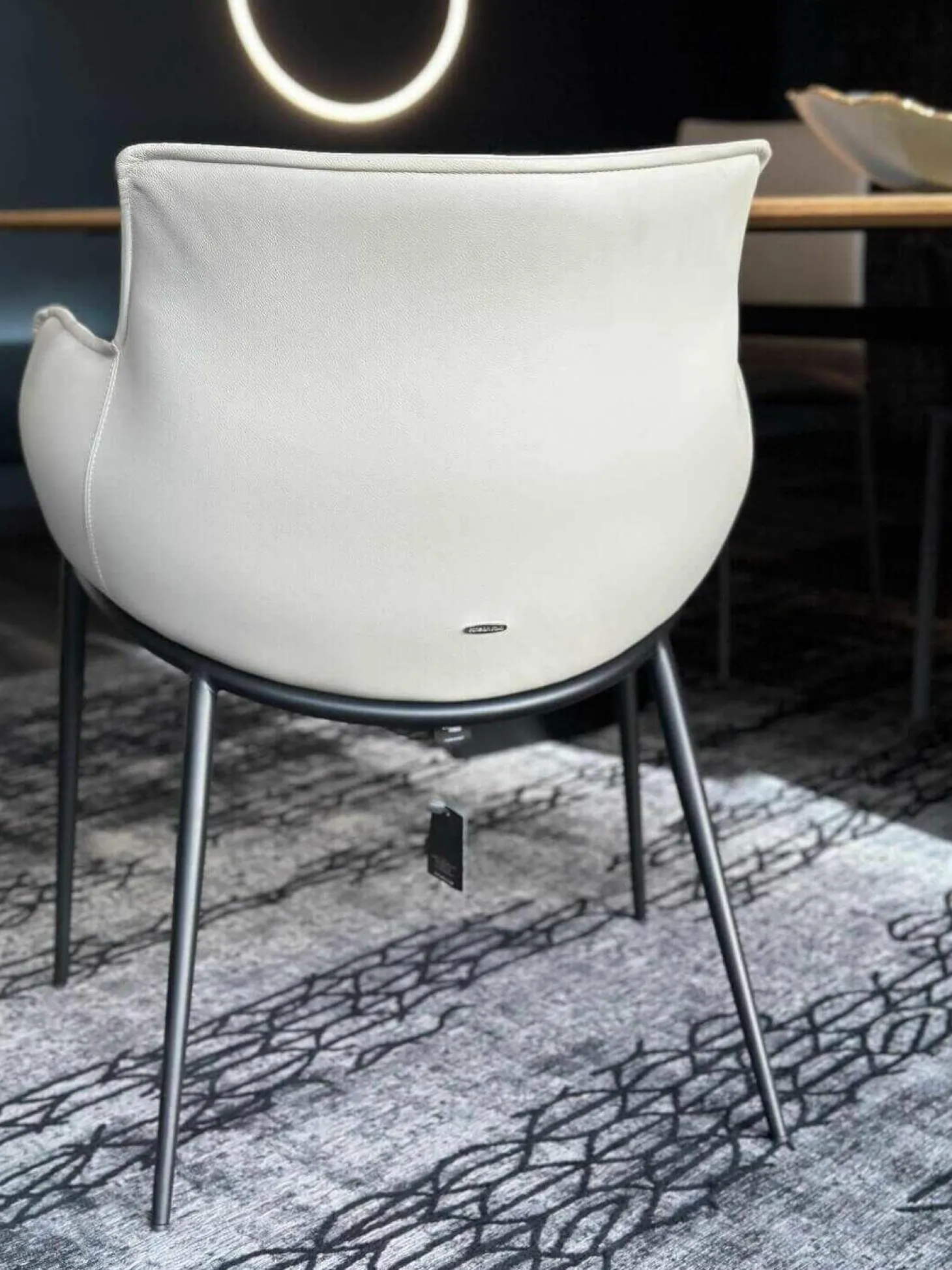 Stuhl Rhonda Softleder 948 Lino Beige