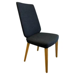 Stuhl S800 Stoff 4503 Antrahrazit Füße Eiche