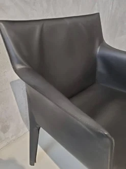 Stuhl Saddle Chair Leder Saddle Coffee Braun