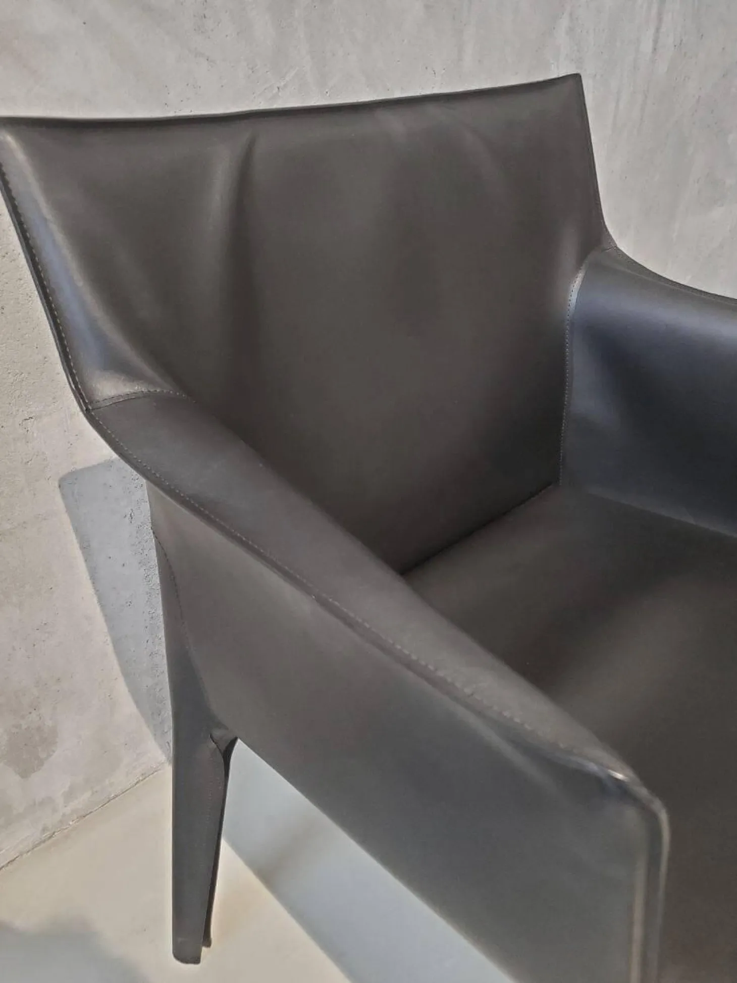 Stuhl Saddle Chair Leder Saddle Coffee Braun