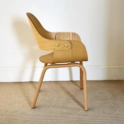 Stuhl Showtime Nude Wooden Esche Natur Sitzkissen Medle Y12 Blau