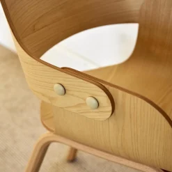 Stuhl Showtime Nude Wooden Esche Natur Sitzkissen Medle Y12 Blau