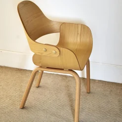 Stuhl Showtime Nude Wooden Esche Natur Sitzkissen Medle Y12 Blau