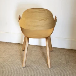 Stuhl Showtime Nude Wooden Esche Natur Sitzkissen Medle Y12 Blau