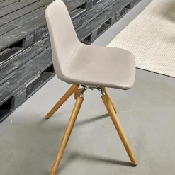 Stuhl Step Bezug Eco Kunstleder Schlamm Gestell Eiche