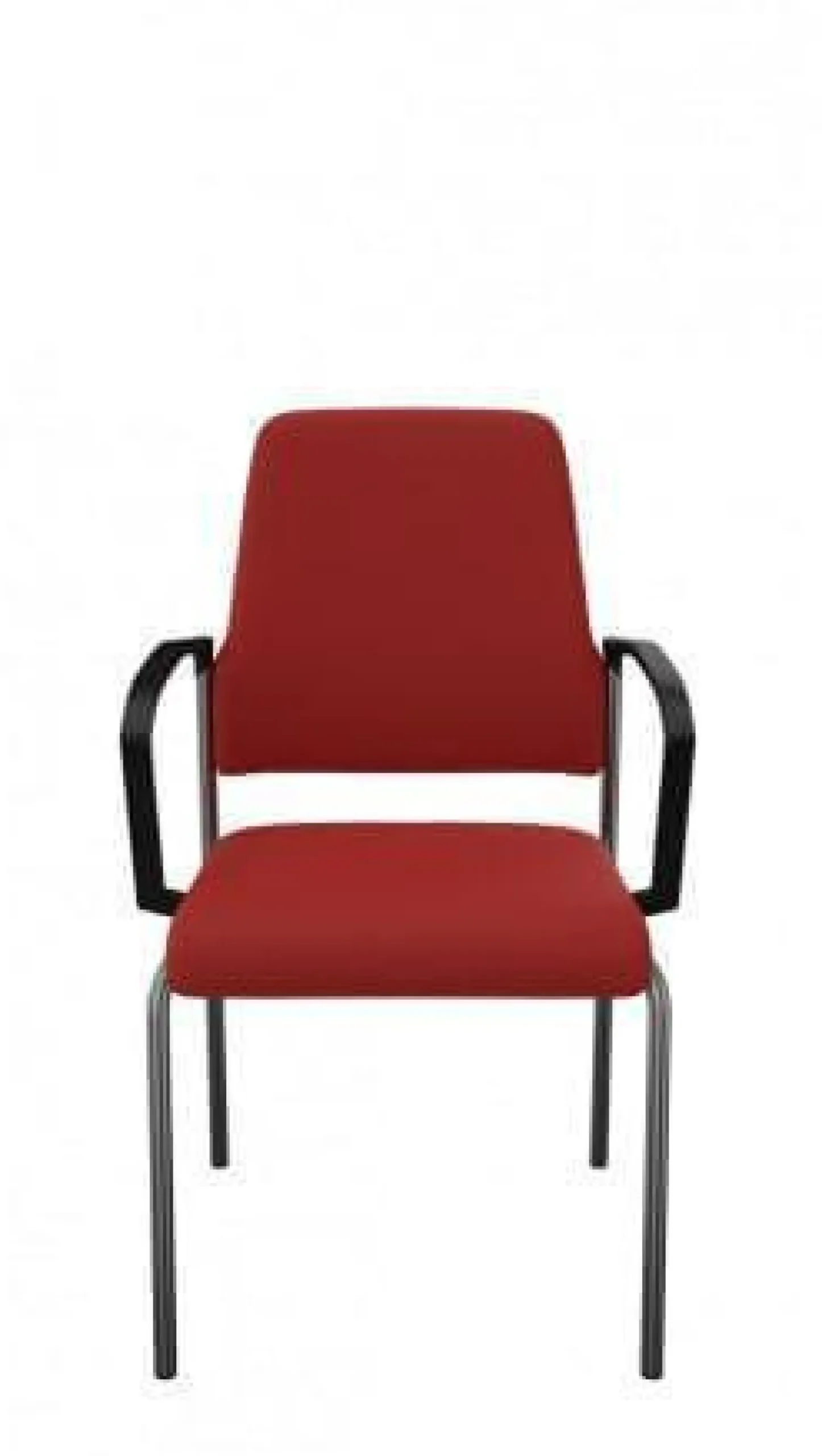 Stuhl Vierfuß 450G Goal Bezug Stoff Field Karminrot 662 Stahlrohrgestell Schwarz Mit Armlehnen