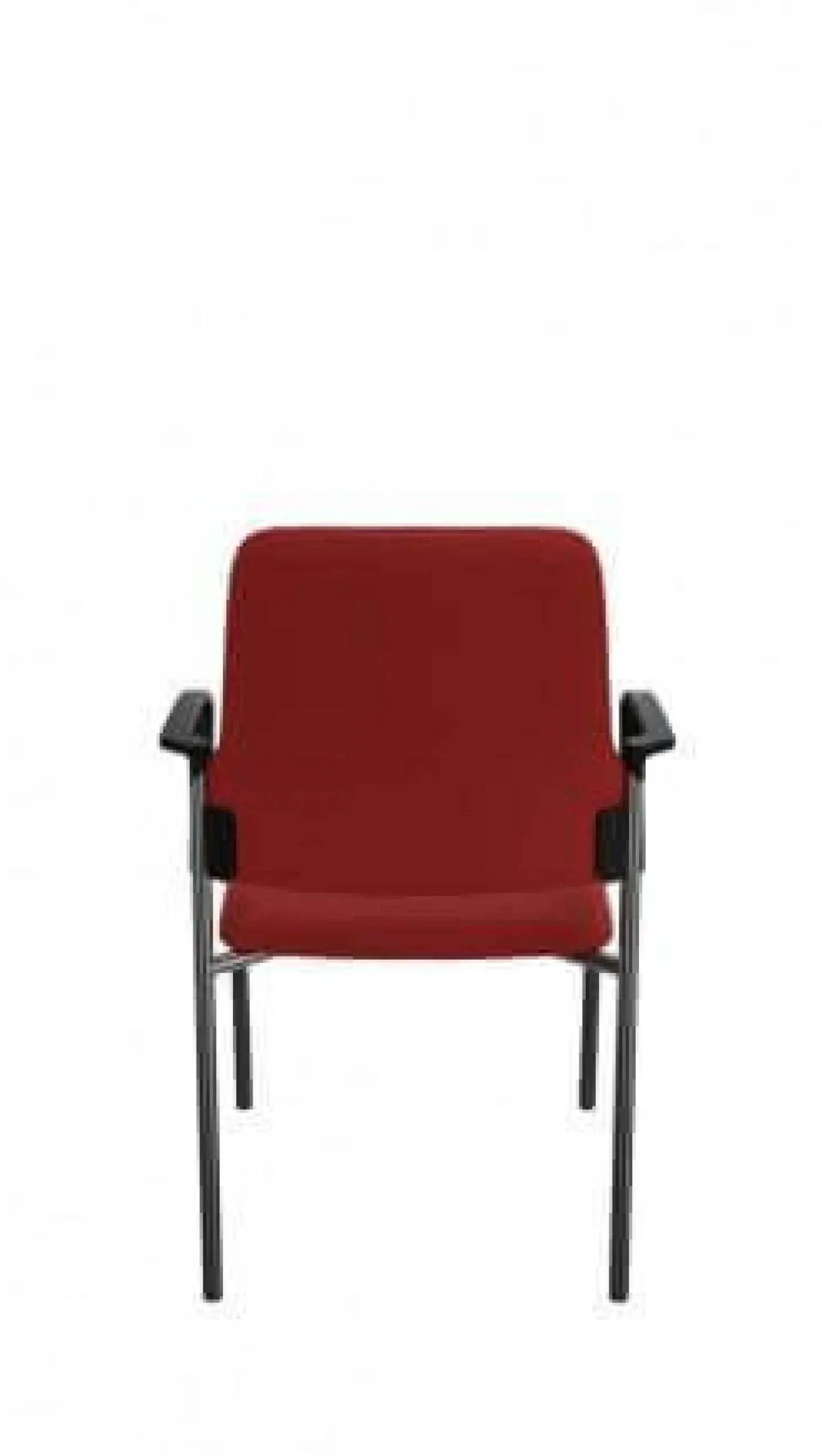 Stuhl Vierfuß 450G Goal Bezug Stoff Field Karminrot 662 Stahlrohrgestell Schwarz Mit Armlehnen