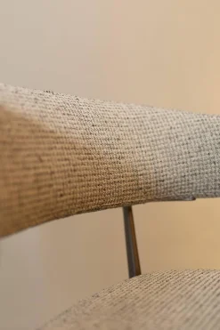 Stuhlgruppe Caratos Bezug Stoff Liseo Grau 2552115 Gestell Aluminium Bernstein Lackiert