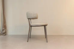 Stuhlgruppe Caratos Bezug Stoff Liseo Grau 2552115 Gestell Aluminium Bernstein Lackiert