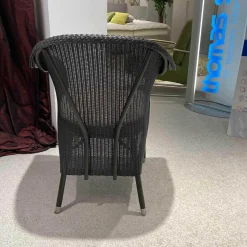 Stuhlsessel Dinner 2 Loom Geflecht Marone Matt Fußkappen Edelstahl