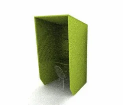 Telefonzelle Buzzy Booth Single Rib Filz Grün Inklusive Beleuchtung