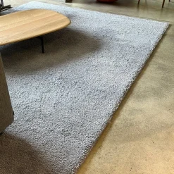 Teppich Basalt Low Schurwolle 054 Hellgrau Grau 240x370