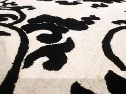 Teppich Carpetence Handgeknüpft Metok 1 Yin Yano 100 Beige Schwarz Mit Seide