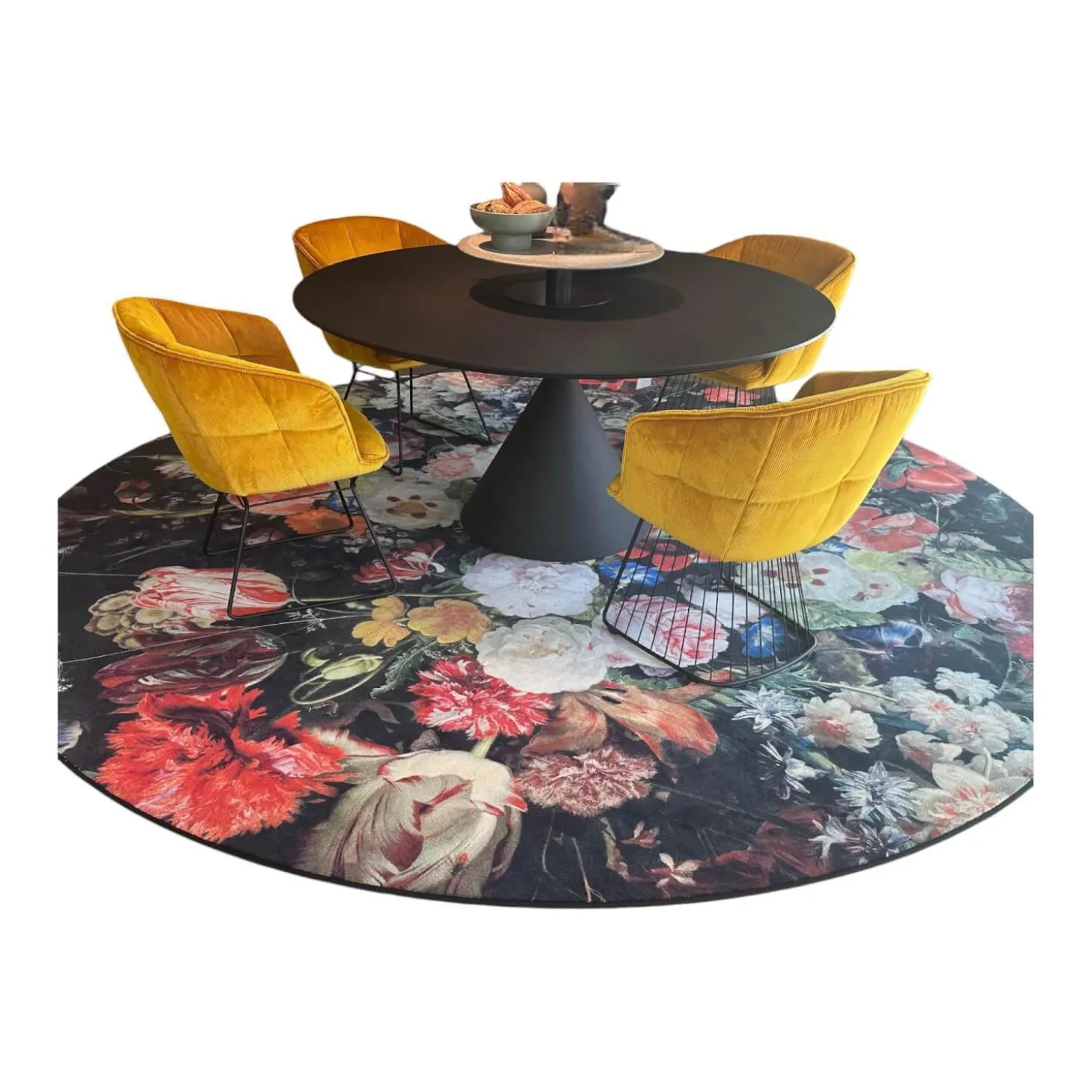 Teppich Eden Queen Dm 350 100% Polyamid Schwarz Rot Grün Gelb