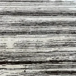 Teppich Kuruka Stoff Weiß Schwarz Braun 170x350