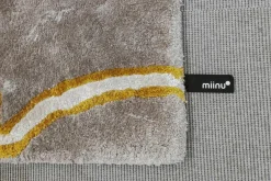 Teppich Marmo Real T Tencel Beige Gelb Creme