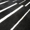 Teppich Raja Tibarto 100 Farbe G727C OCC White Schwarz Mit Weißen Linien