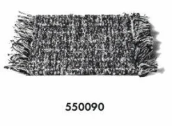 Teppich Tweet 550090 Schwarz Weiß Mit Fransen