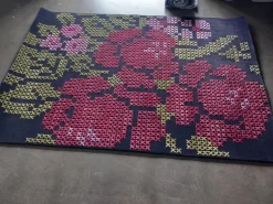 Teppich 240x170 Bouquet Multicolour Anthrazit Rot Grün