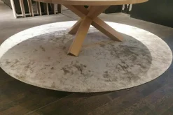 Teppich 280x280 Solution T Thyme Beige-Grau Tencel Lyocell