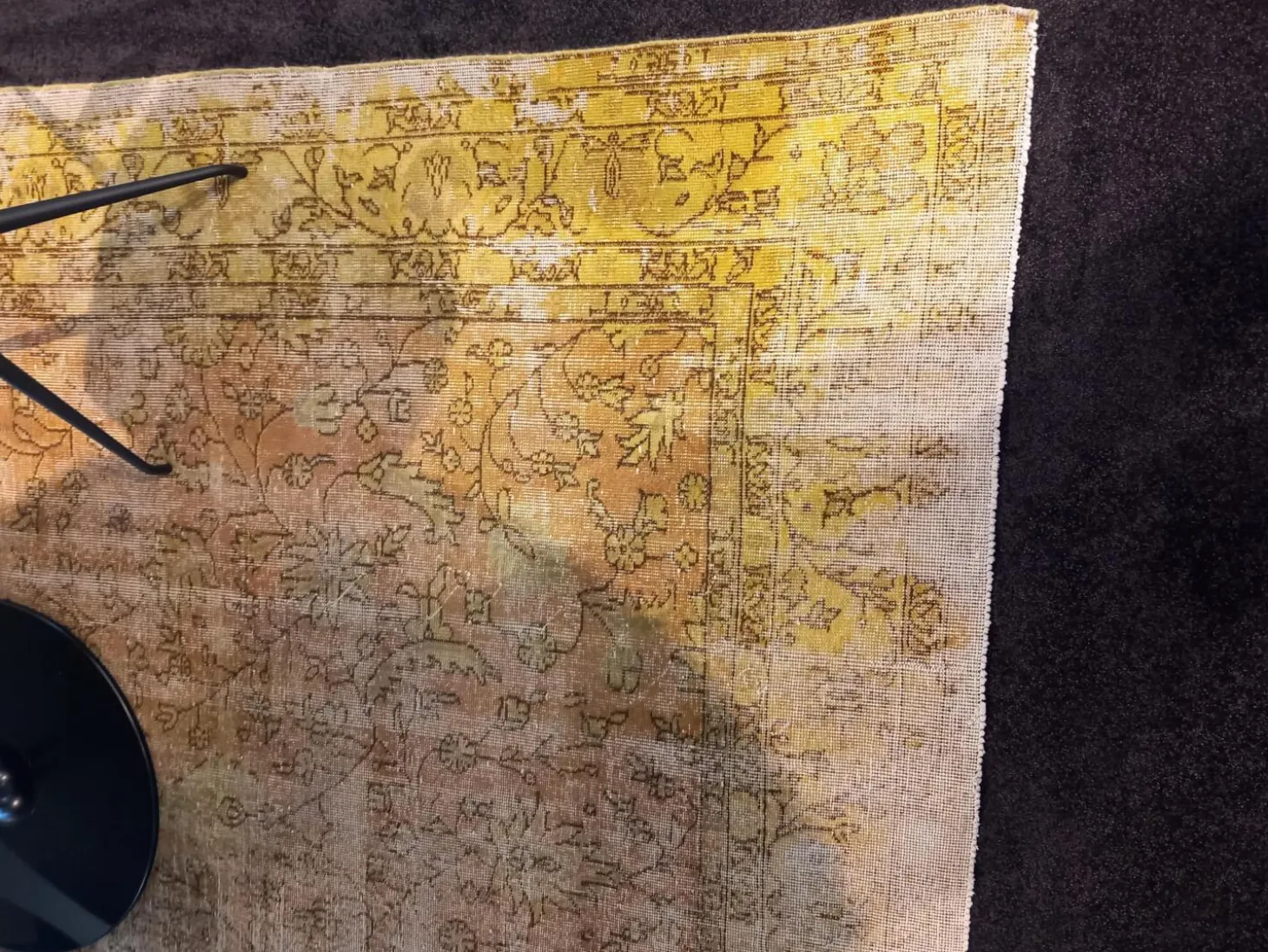 Teppich 314x213 Textil Decolorized Gelb Beige