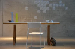 Tisch Artwork Weiß Eiche mit Laminat