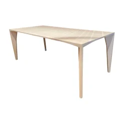 Tisch Delta Esche Natur Massivholz Geölt Beige Weiß