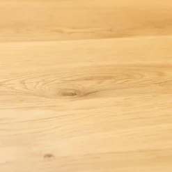 Tisch Elvis Platte Eiche Mit Gerader Kante Gestell Schwarz Matt Lackiert