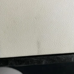 Tisch Giaco Platte Weiß Gestell Schwarz