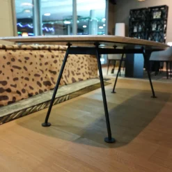 Tisch Grasshopper Platte Marmor Statuarietto Gloss Finish Weiß Gestell Stahl Schwarz