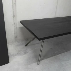 Tisch Iron Light Squared Eiche Mit Knoten