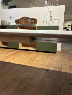 Tisch Kera 4 Platte Keramik Shilin Slate Finish Holzrahmen Gestell Knorrige Eiche Puro Geölt