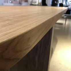 Tisch Lot Eiche Massiv Braun Feststehend